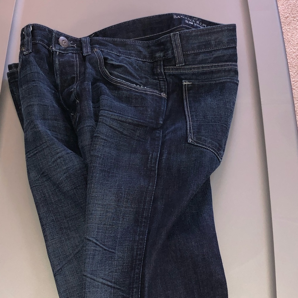 Banana Republic slim straight jeans 30x32